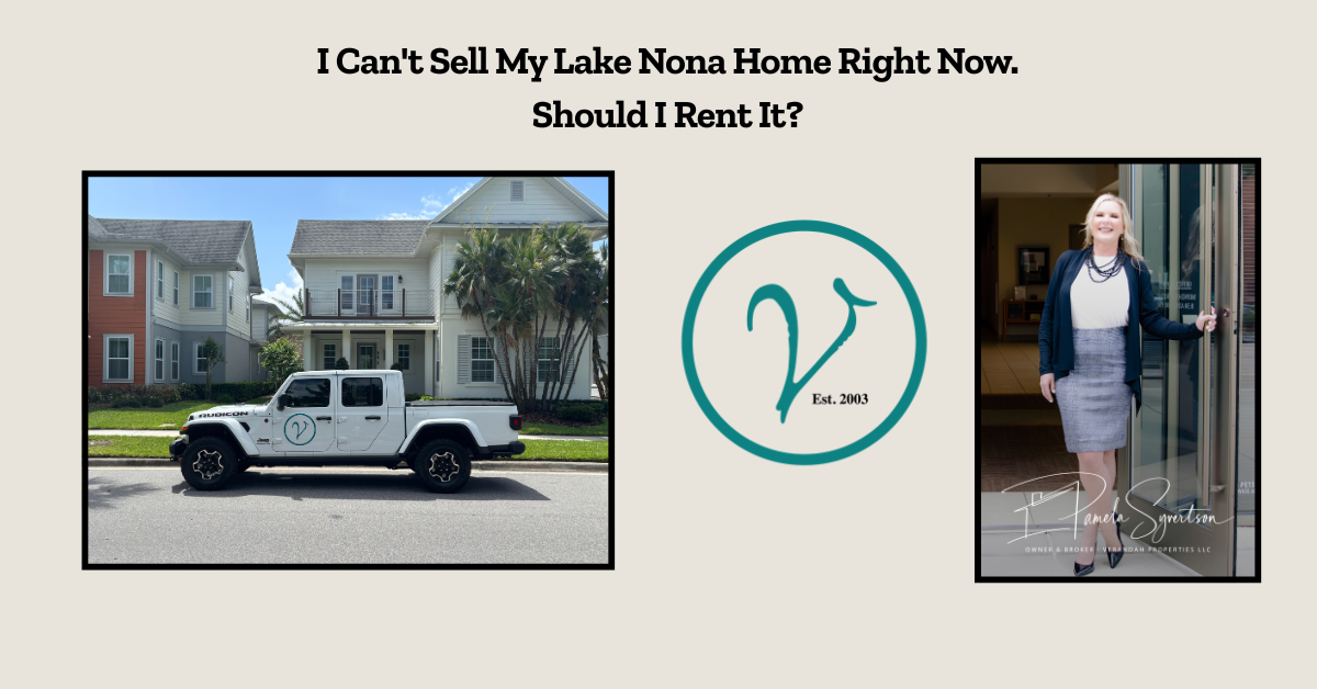 I Can’t Sell My Lake Nona Home Right Now. Should I Rent It?